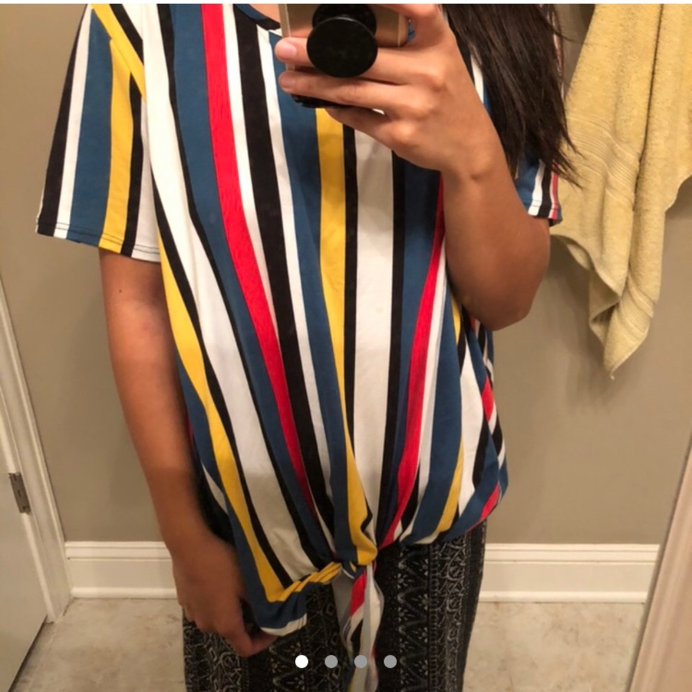 Retro Top with Tied front